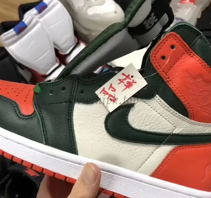 “PINE to RETRO AIR 1 ready JORDAN HIGH ship leather reatail OG 2020 GREEN” PK GOD 0527